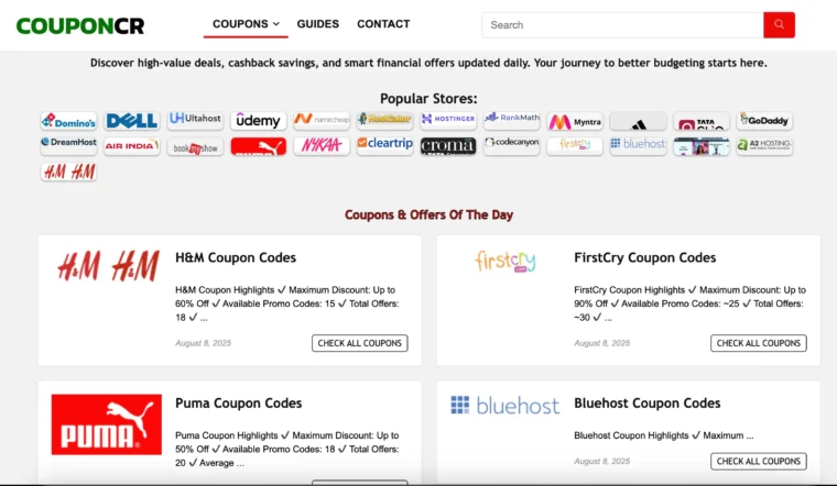 Coupon Website Back up file